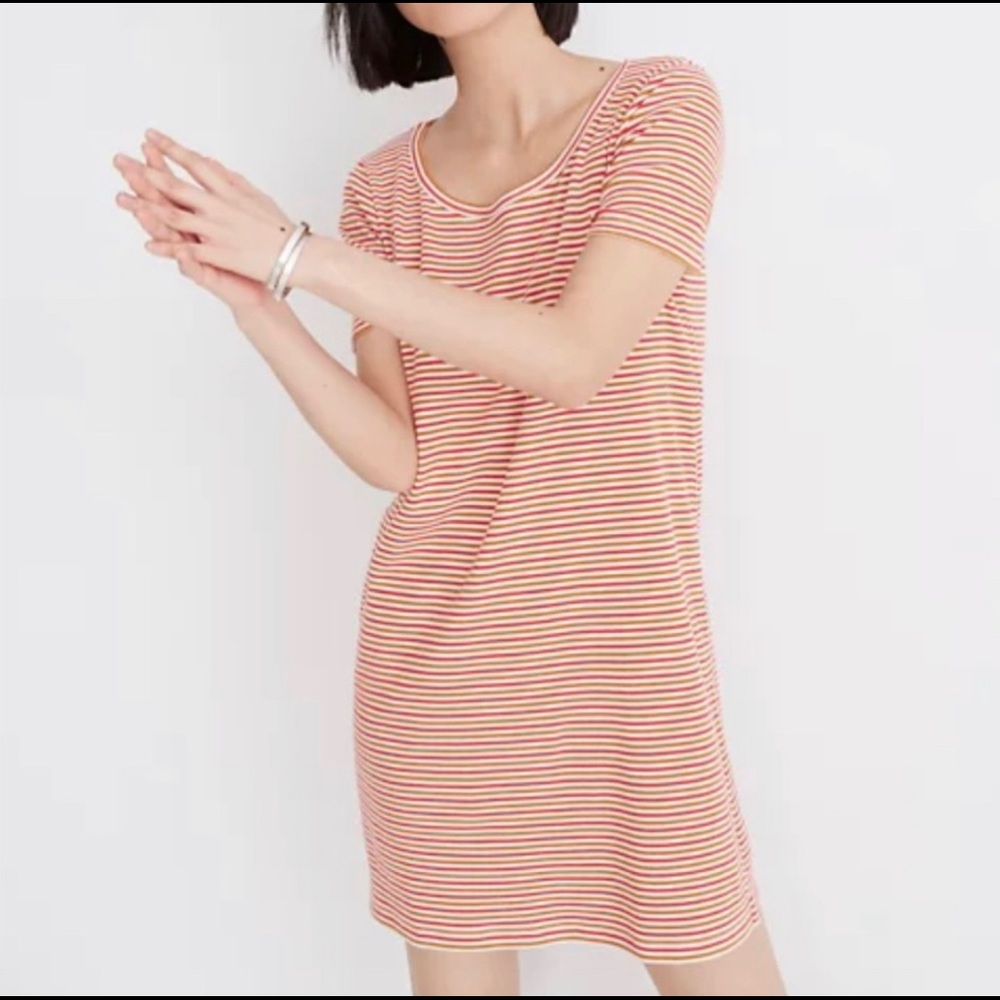 Madewell ribbed tee shirt dress